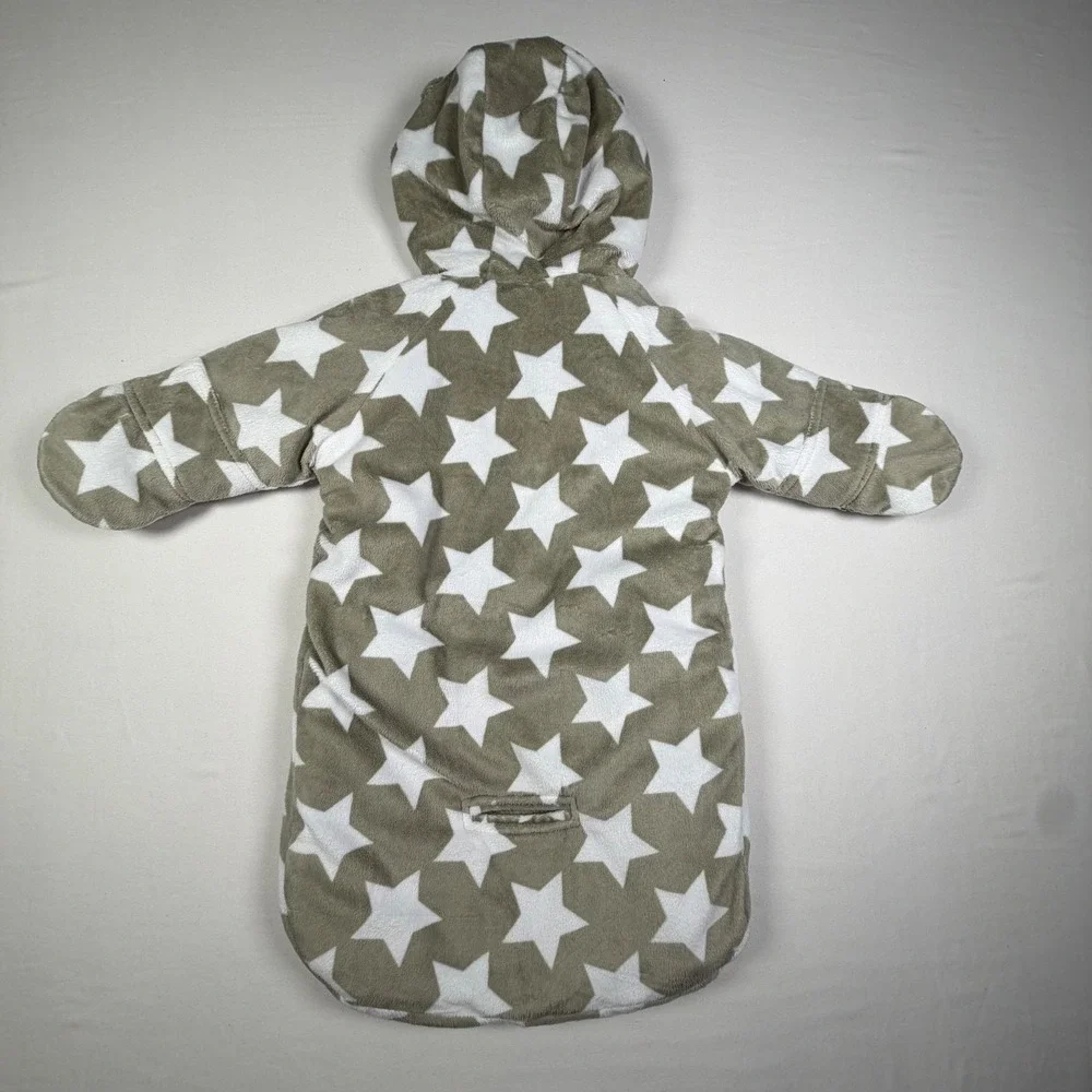 Carter's Bunting Star Print Fleece Cozycore Winter Wear Cozy Pram Suit Kids 0-6M